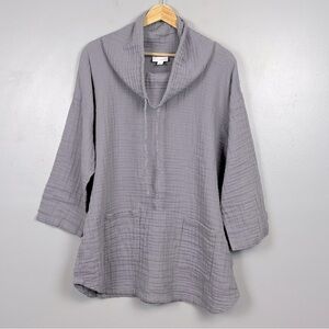 Gray Women's Tunic Top